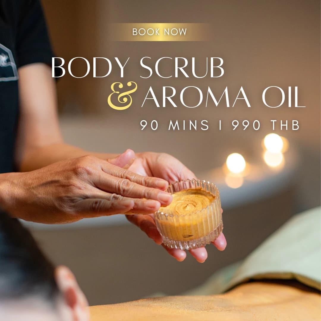 Boby Scrub & Aroma Oil promotion at The Home Massage & Spa