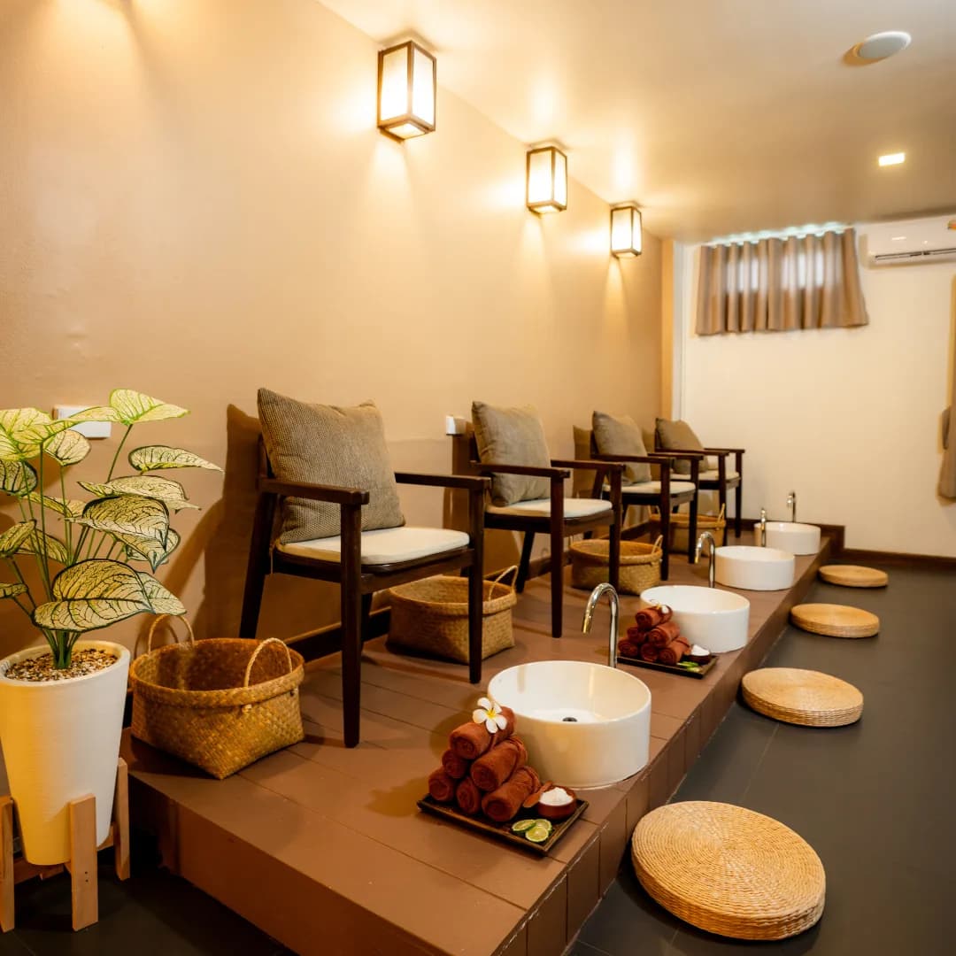 Signature spa package treatment room